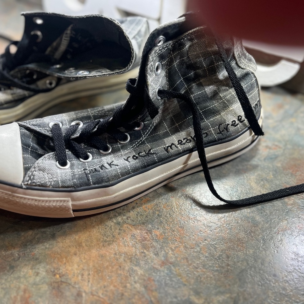VINTAGE Converse All Star Chuck Taylor shoes unisex Women size 9.5 Men size 7.5 - Picture 9 of 13